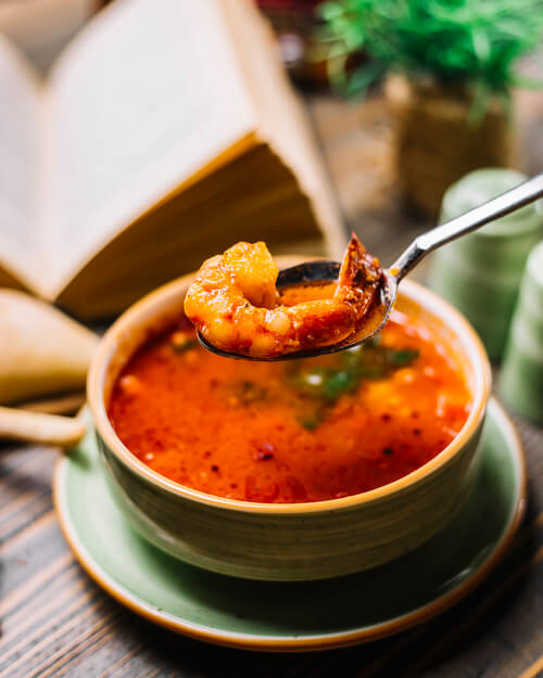 sopa de frutos do mar